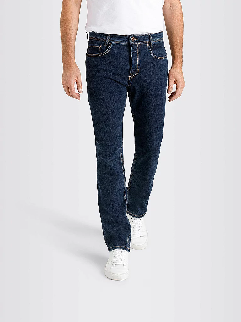 Straight-Jeans MAC "Arne", Herren, Gr. 30, Länge 34, blau (blau stonewash), Denim/Jeans, Obermaterial: 97% Baumwolle, 3% Elasthan, gerade, Jeans Straight-Jeans, in gepflegter Optik, mit Stretch 2