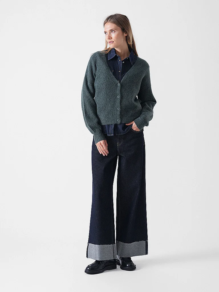 MAC Jeans Wide Leg Nevada Dark Blue 32 Women 2
