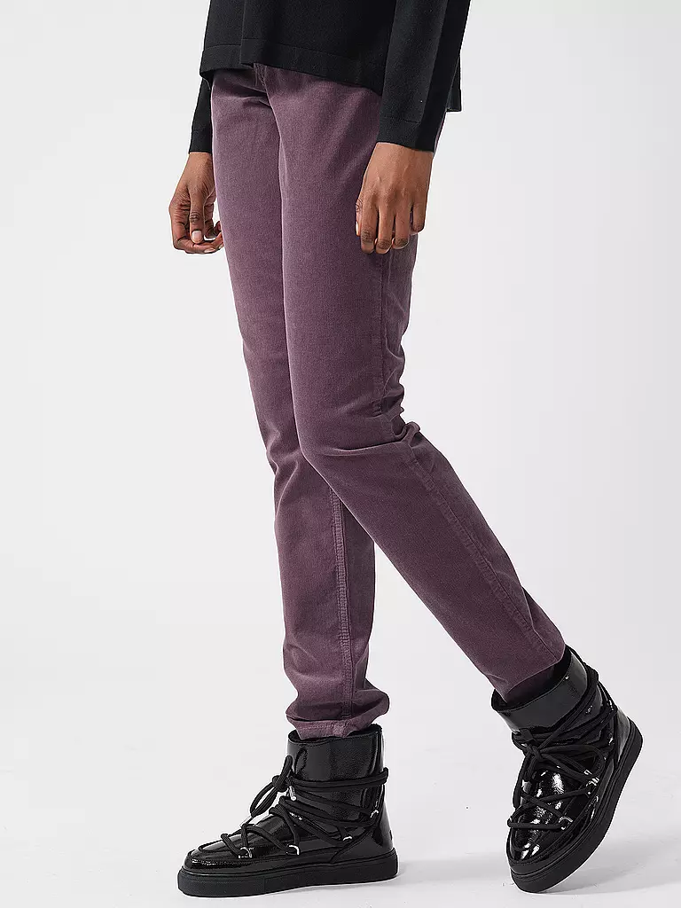 MAC | Cordhose Slim Fit | lila