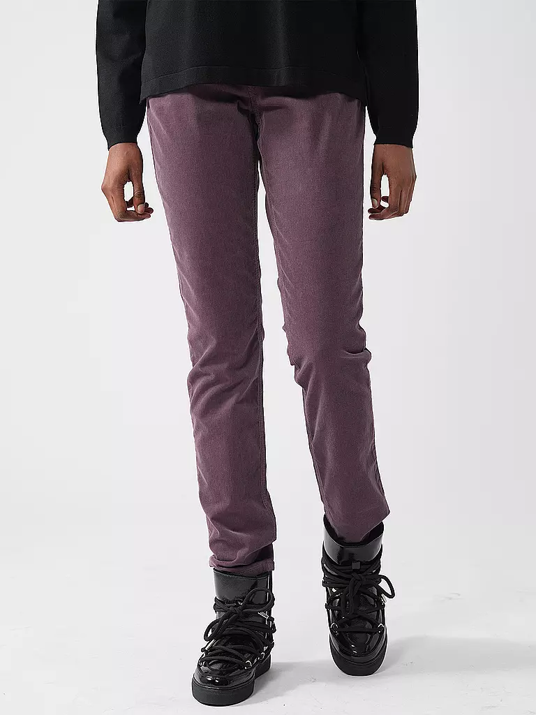 MAC | Cordhose Slim Fit | lila