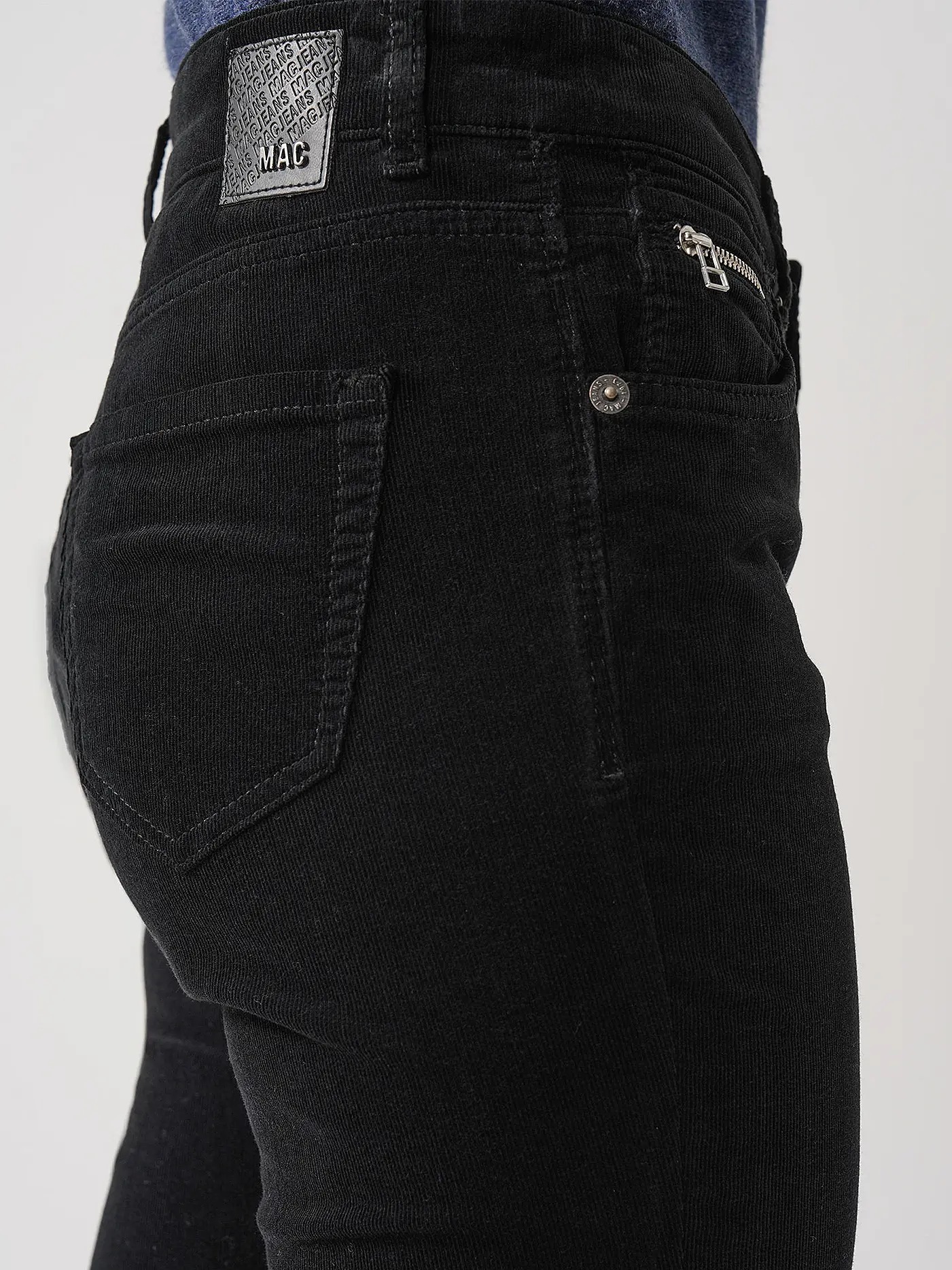 MAC | Cordhose Slim Fit | schwarz
