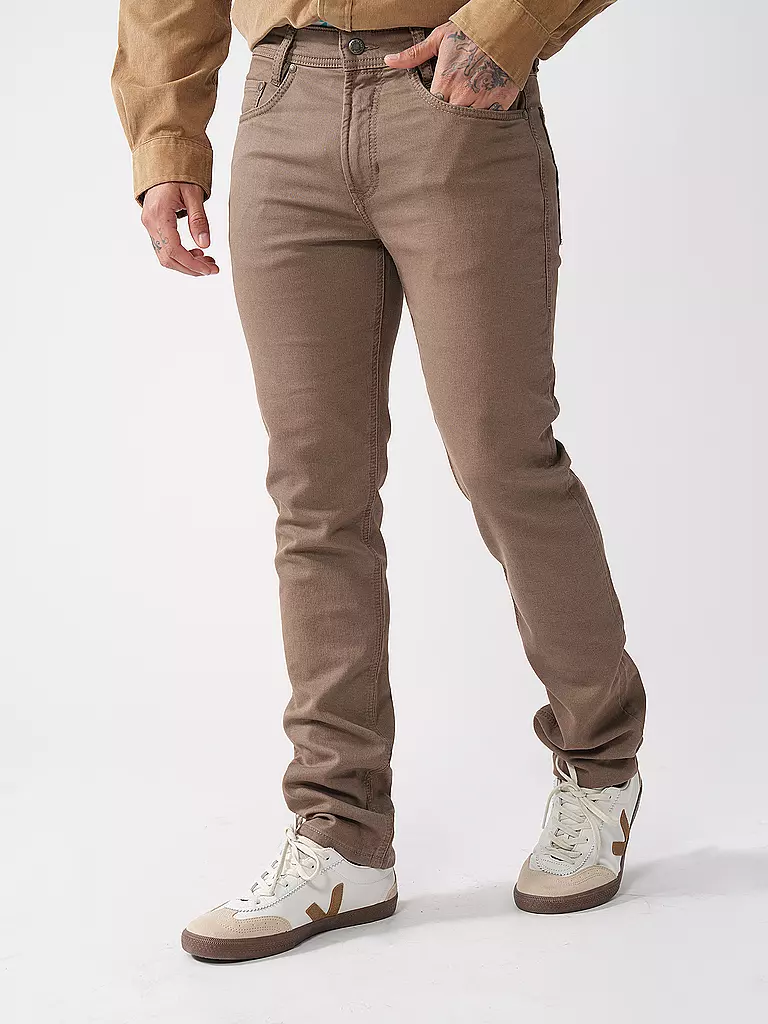MAC | Jeans Straight Fit JOG N JEANS | camel
