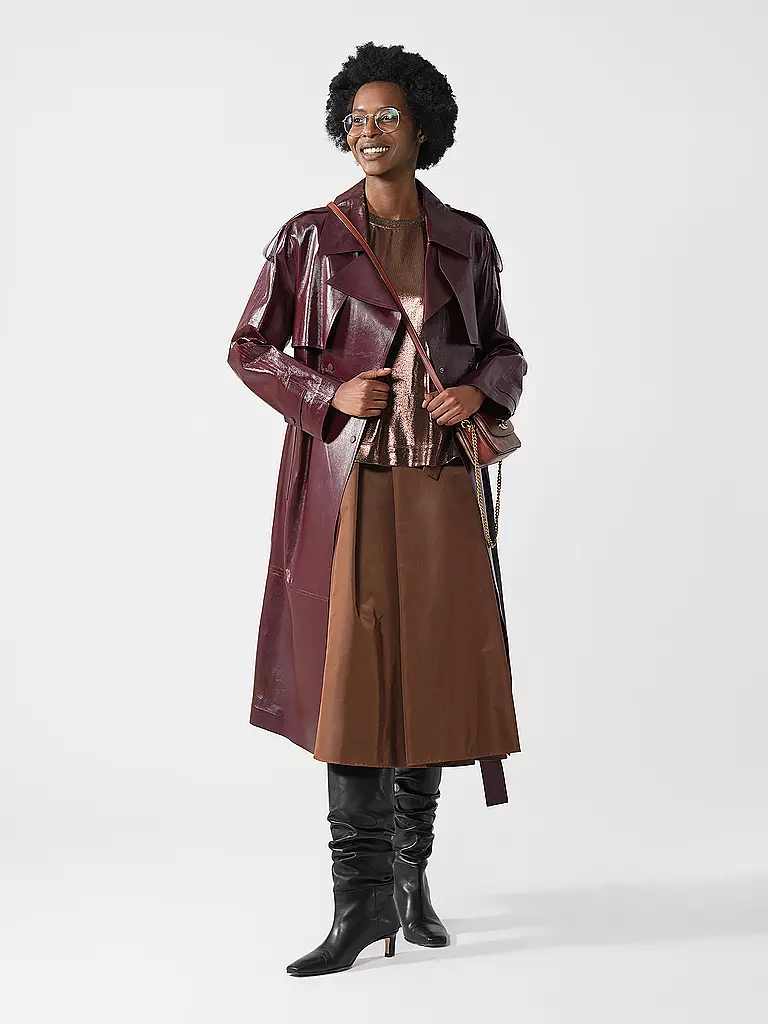 MACKAGE | Ledermantel CARMELA | dunkelrot