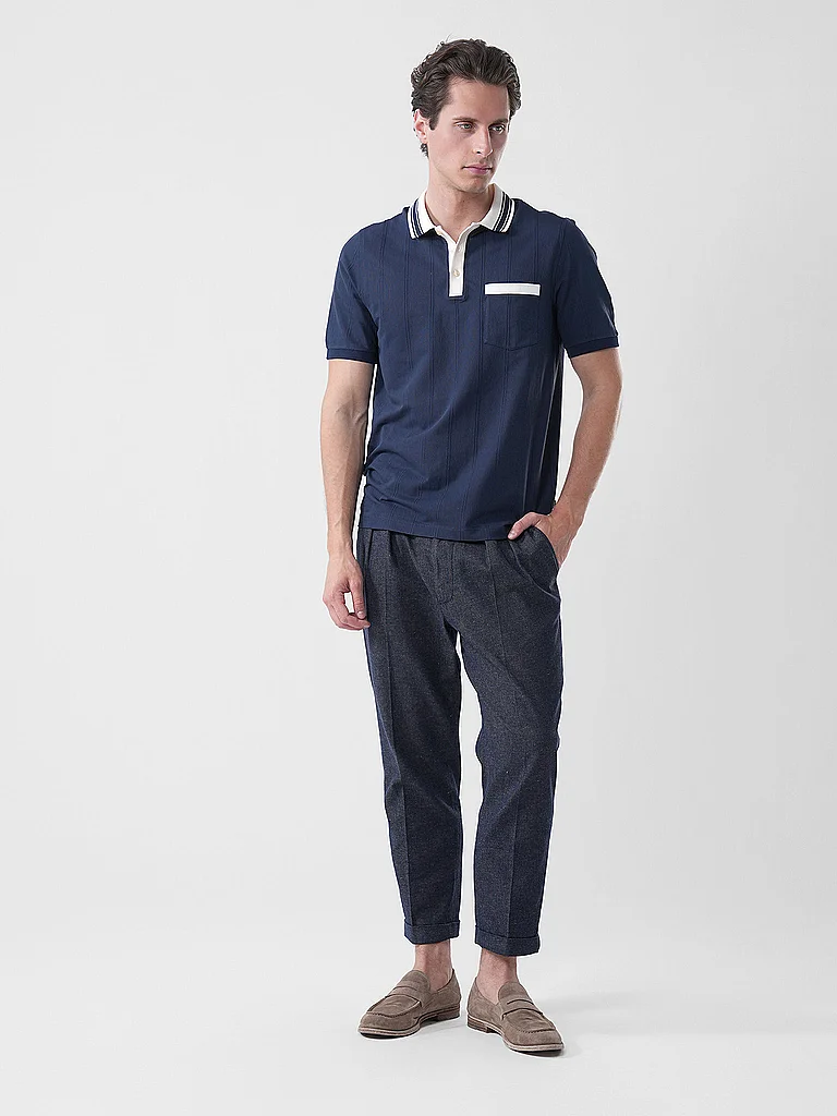 Maerz Polo Knit Navy 56 3