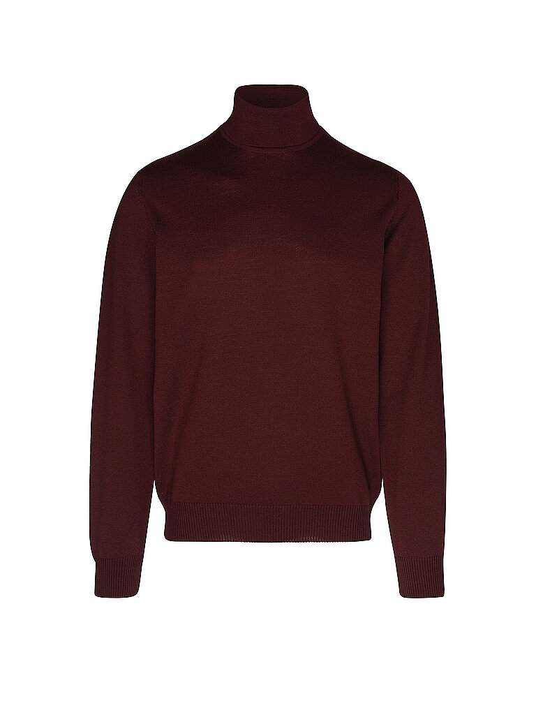 MAERZ Rollkragenpullover  dunkelrot | 48