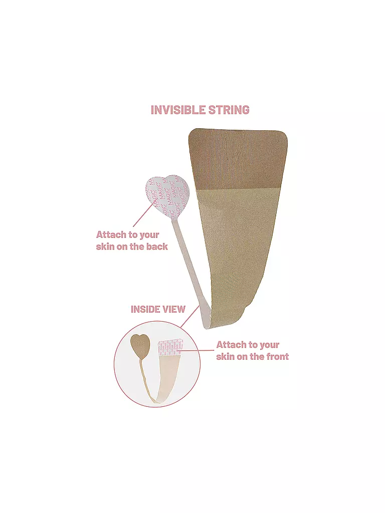 MAGIC BODYFASHION | Invisible String 4er Pkg. | beige