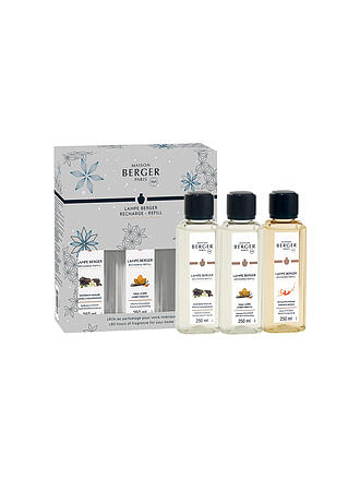 MAISON BERGER PARIS | Parfums Triopack ROSALIE 3x250ml  Splend. Vanillee Tabac Ambre Exquisite Sparkle