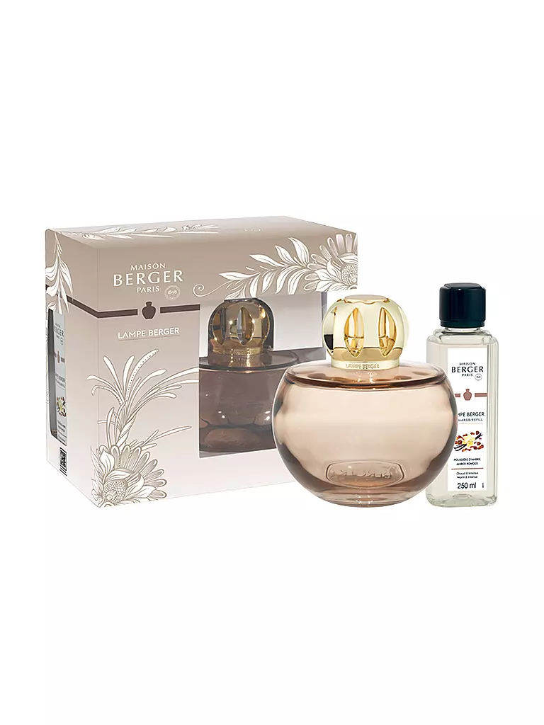 MAISON BERGER PARIS | Lampe Berger Set HOLLY NUDE +250ml Amber Power | beige