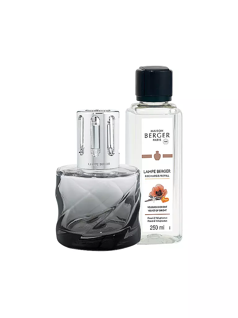 MAISON BERGER PARIS | Set Flacon Spirale Noire 250ml Velours d' Orient | grau