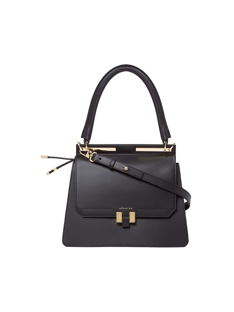 MAISON HEROINE | Ledertasche "Marlene Tablet" | schwarz