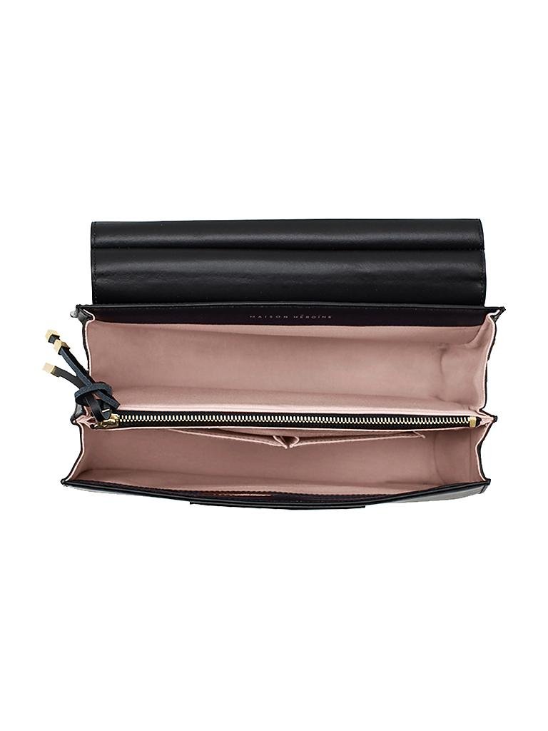 MAISON HEROINE | Ledertasche "Marlene Tablet" | schwarz