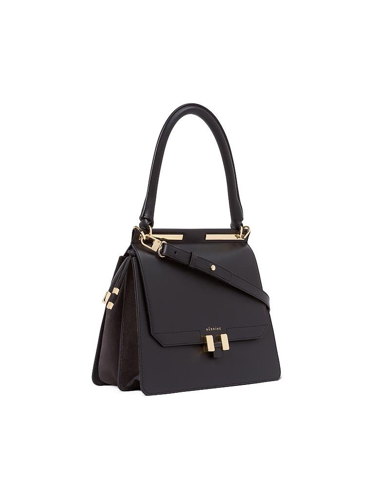 MAISON HEROINE | Ledertasche "Marlene Tablet" | schwarz