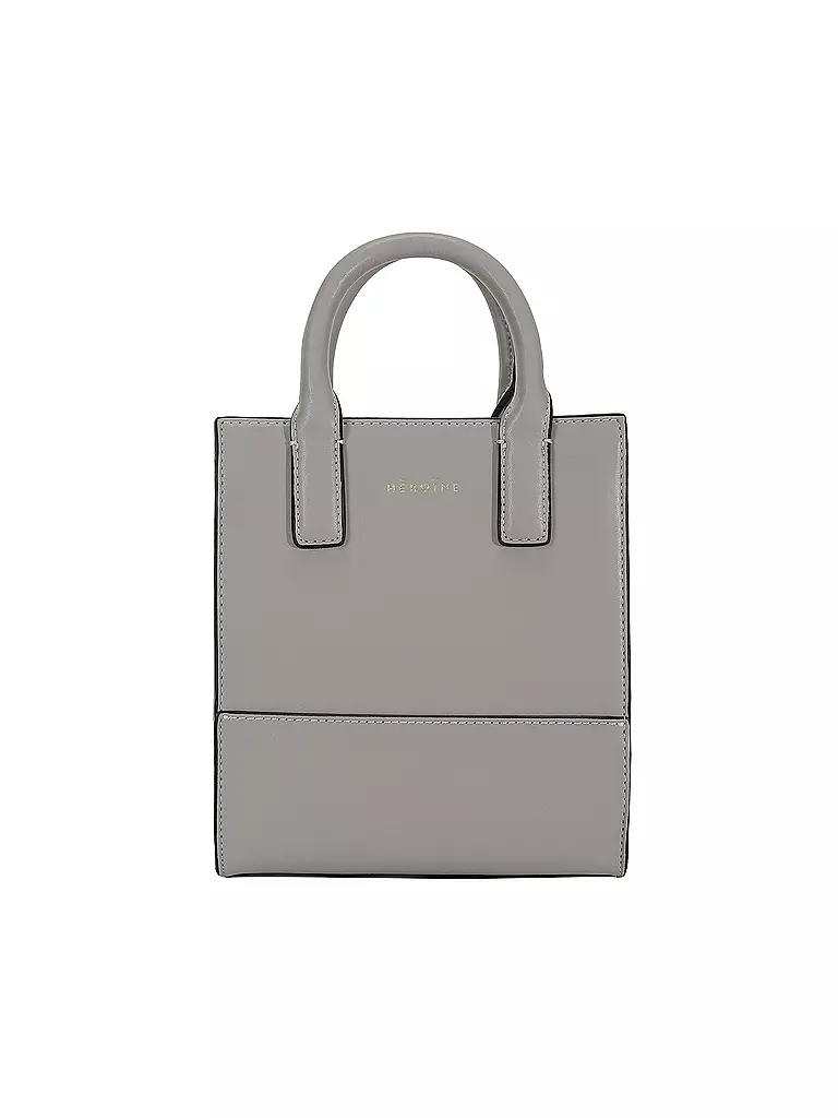 MAISON HEROINE | Ledertasche - Mini Bag Kira Nano | grau