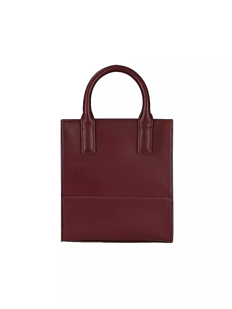 MAISON HEROINE | Ledertasche - Mini Bag Kira Nano | dunkelrot