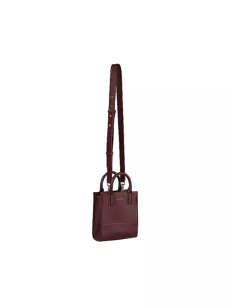 MAISON HEROINE | Ledertasche - Mini Bag Kira Nano | dunkelrot