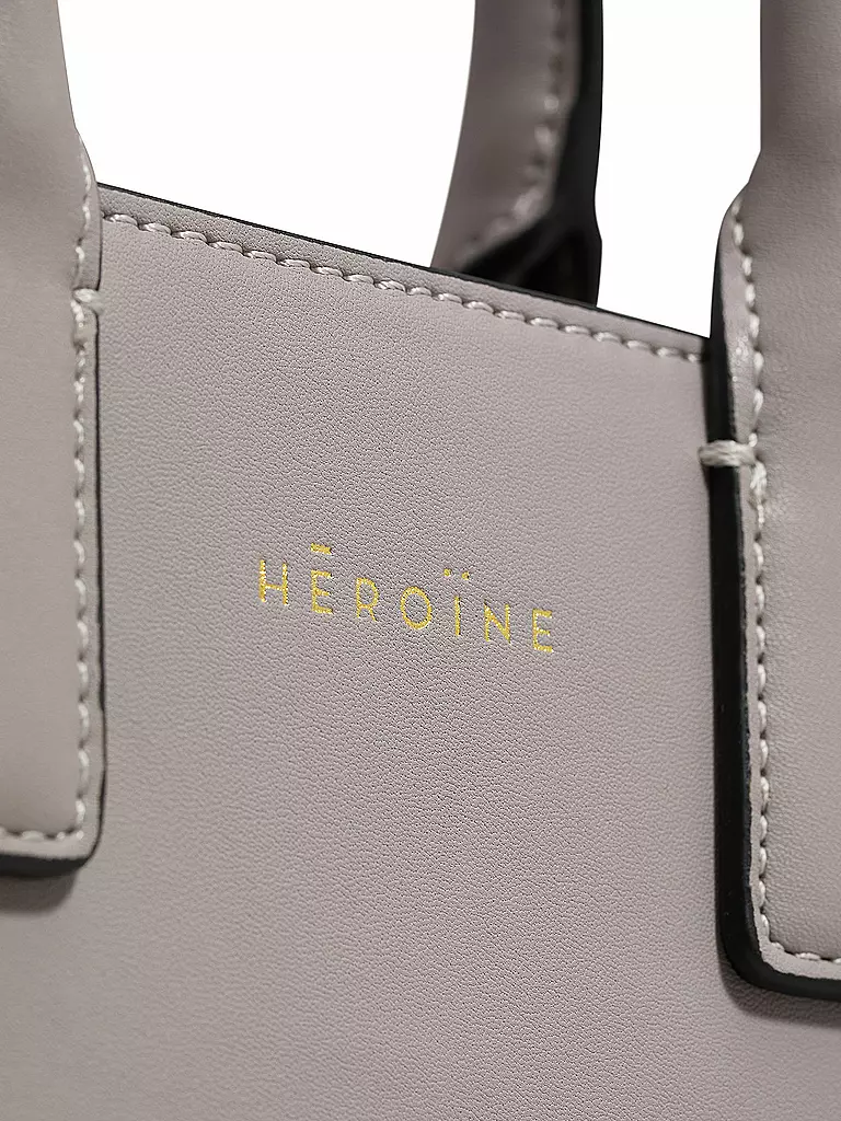 MAISON HEROINE | Ledertasche - Mini Bag Kira Nano | grau