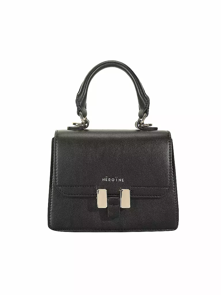MAISON HEROINE | Ledertasche - Umhängetasche Marlene Petit | schwarz