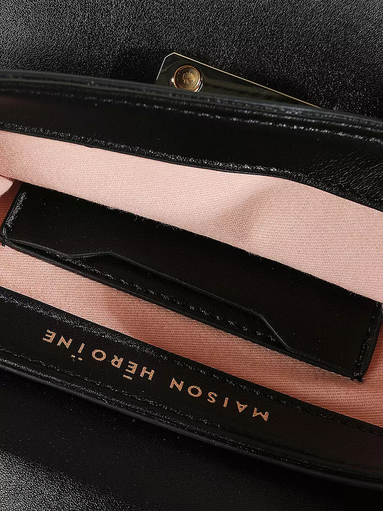 MAISON HEROINE | Ledertasche - Umhängetasche Marlene Petit | schwarz