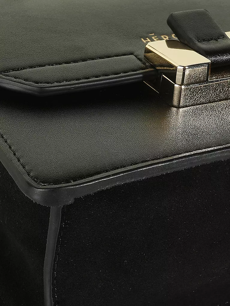 MAISON HEROINE | Ledertasche - Umhängetasche Marlene Petit | schwarz