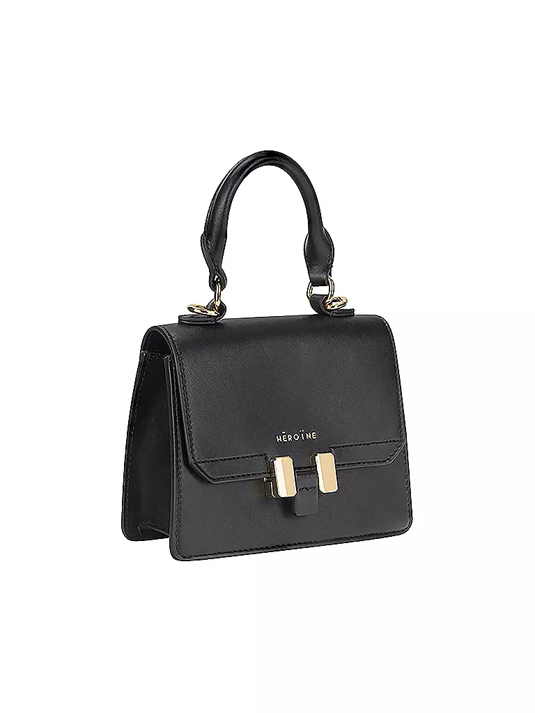 MAISON HEROINE | Ledertasche - Umhängetasche Marlene Petit | schwarz