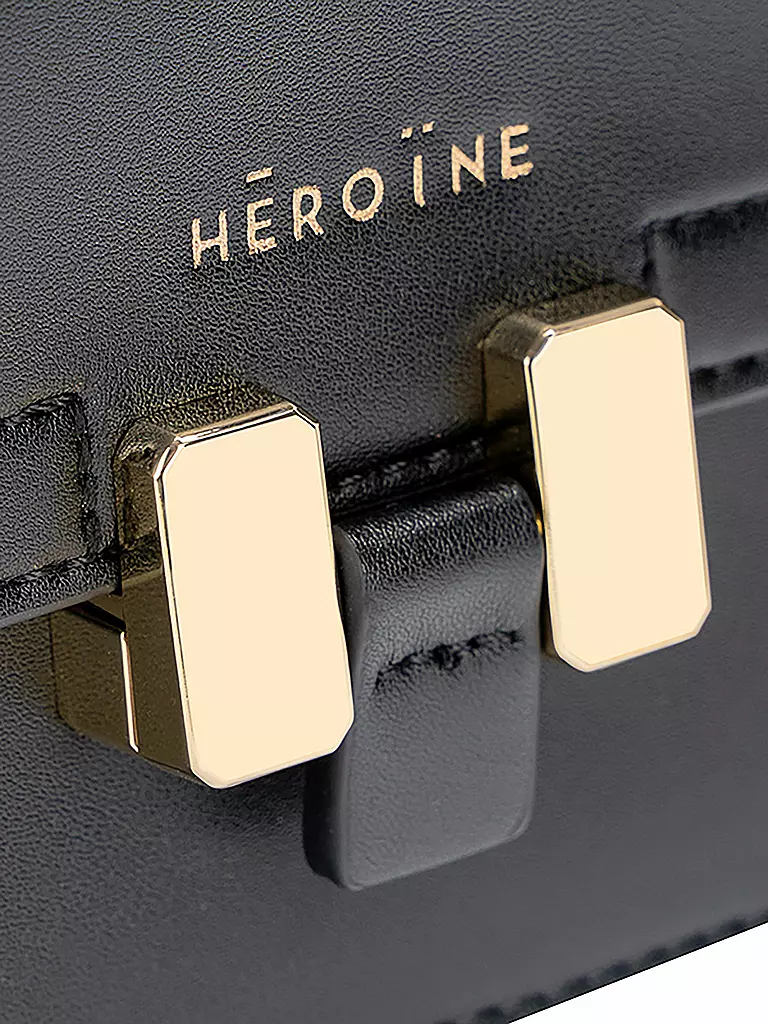 MAISON HEROINE | Ledertasche - Umhängetasche Marlene Petit | schwarz