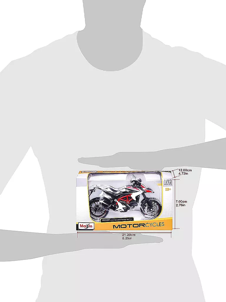MAISTO | Modellfahrzeug - Ducati Hypermotard SP | weiss
