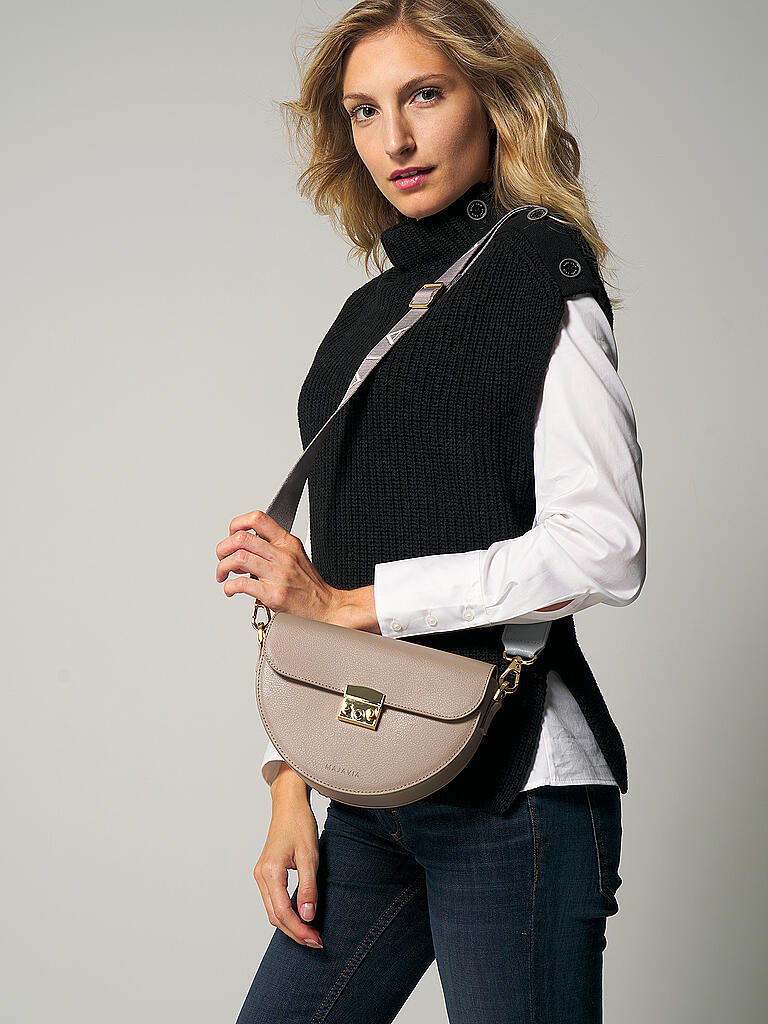 MAJAVIA | Ledertasche - Mini Bag | beige