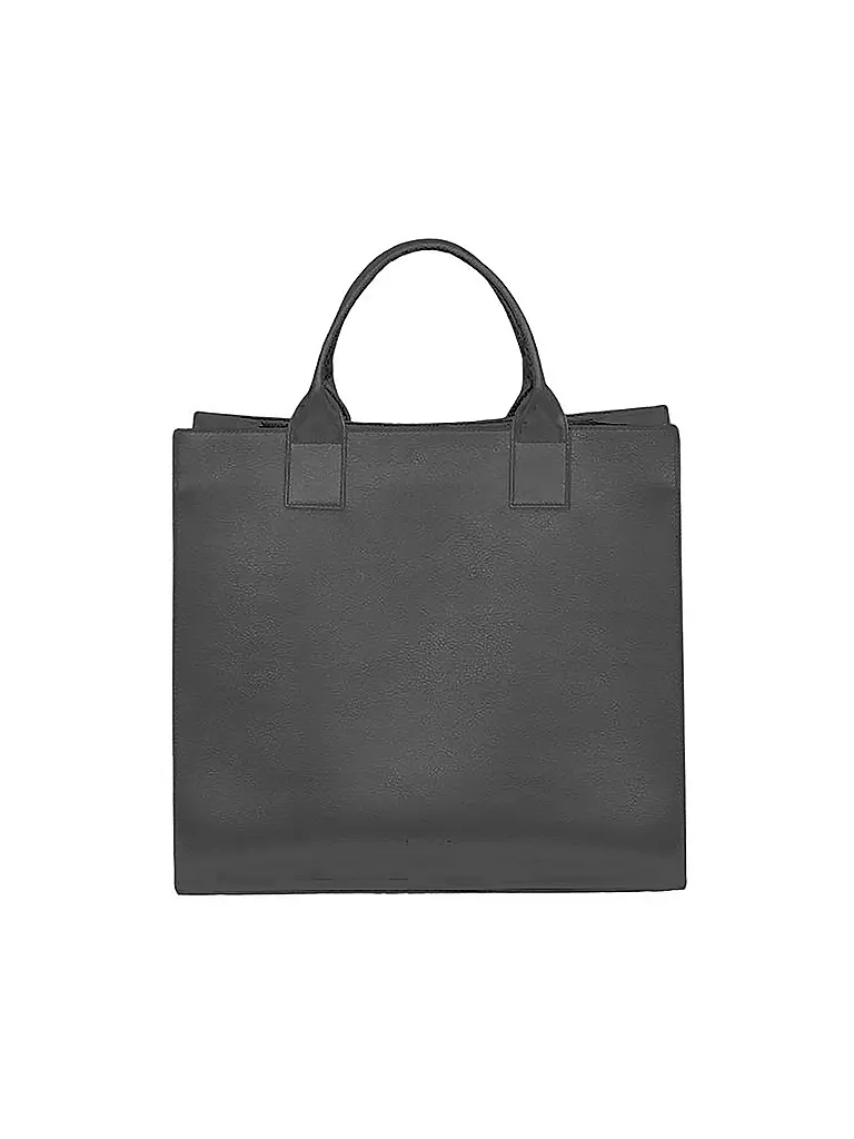 MAJAVIA | Ledertasche - Tote Bag | grau