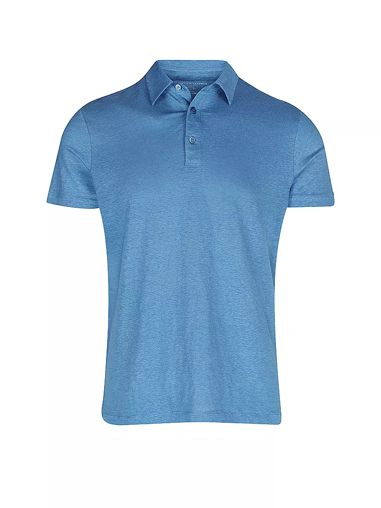 MAJESTIC FILATURES | Leinen Poloshirt | blau