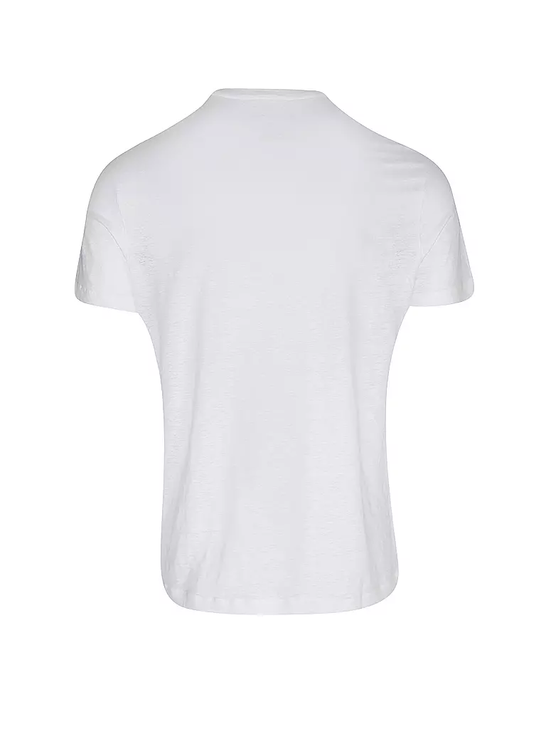 MAJESTIC FILATURES | Leinen T-Shirt | weiss