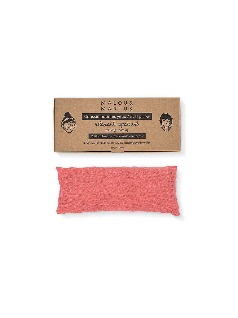 MALOU & MARIUS Augenkissen Pink-Orange koralle