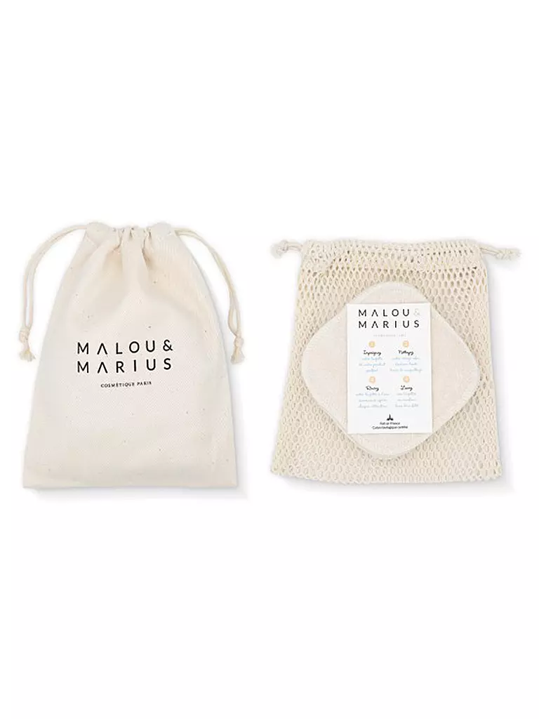 MALOU & MARIUS | 5 waschbare Make Up Pads | weiss