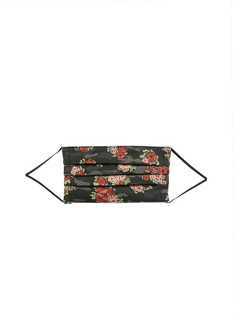 MANUEL ESSL DESIGN | Mund-Nasen-Maske " Roses Black " | schwarz