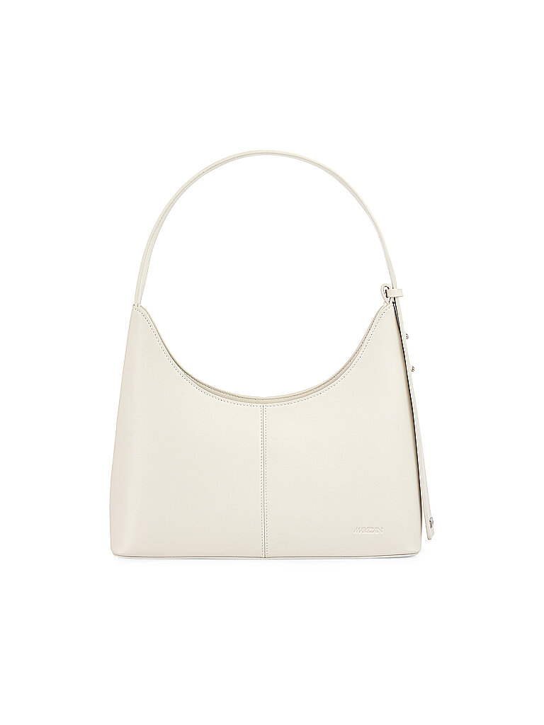 CAIN Ledertasche - Schultertasche hellgrau damen