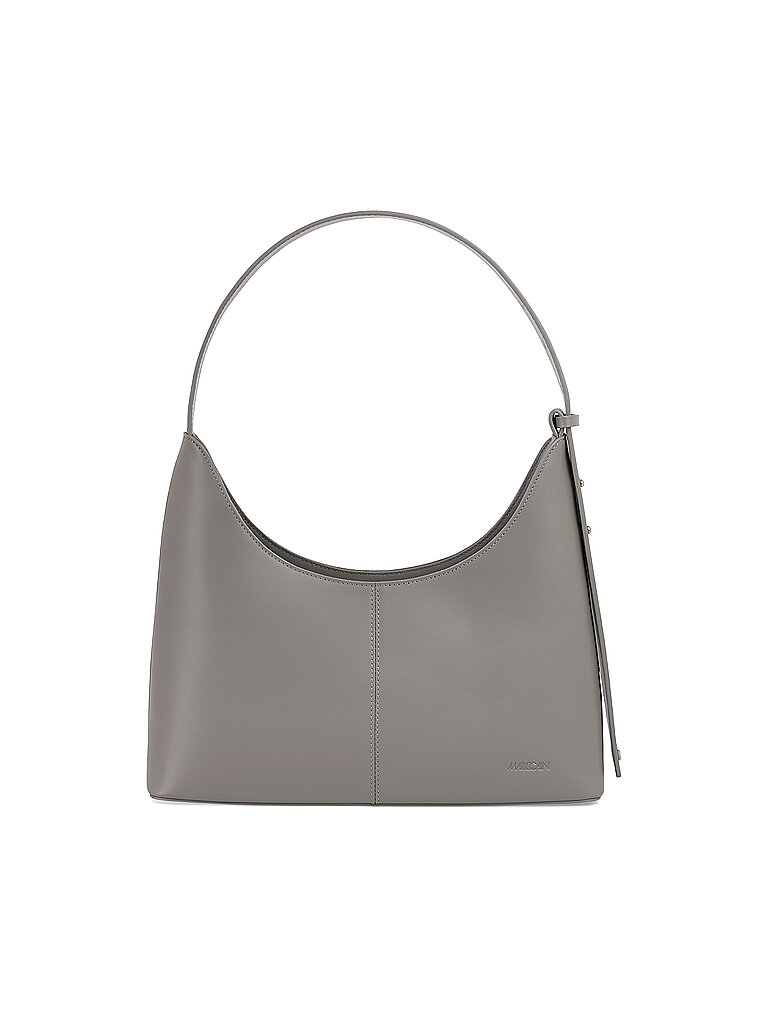 MARC CAIN Ledertasche - Schultertasche hellgrau