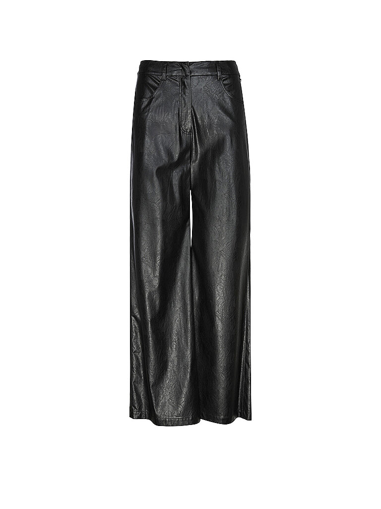 MARC CAIN Hose in Lederoptik WARRI schwarz | 44