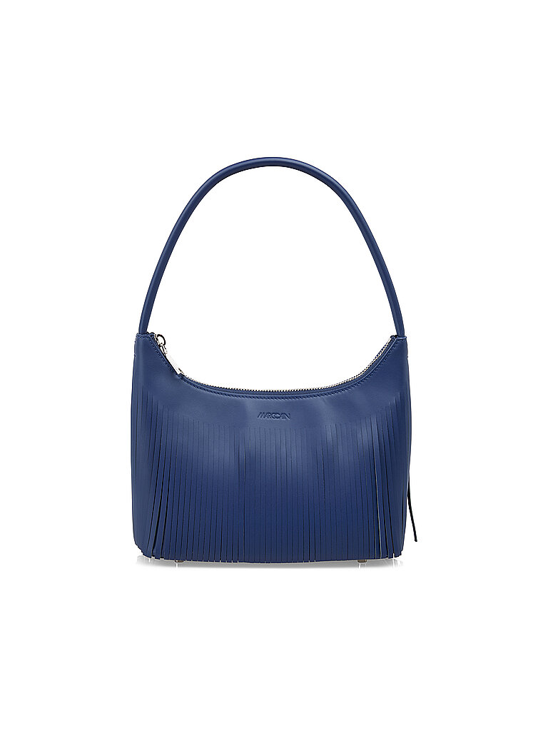 MARC CAIN Ledertasche - Schultertasche  blau