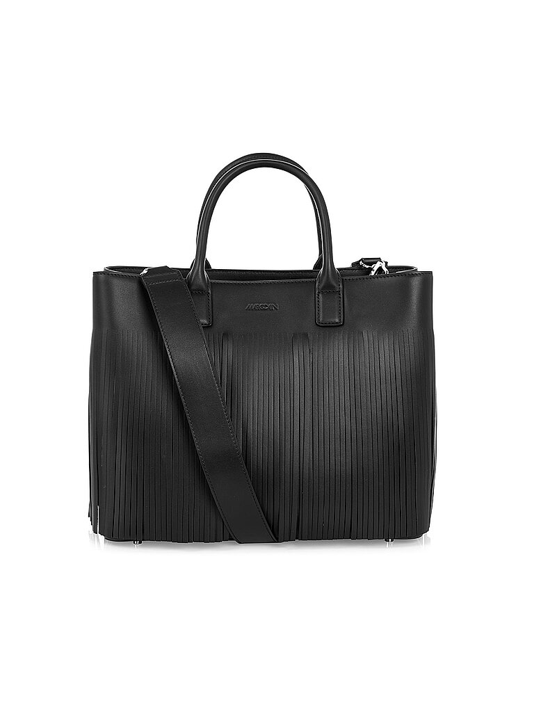 MARC CAIN Ledertasche - Henkeltasche  schwarz