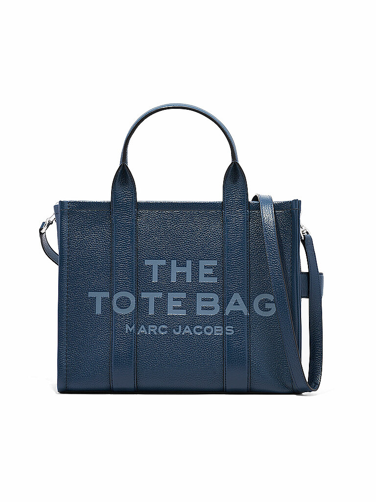 MARC JACOBS Ledertasche - Tote Bag THE MEDIUM TOTE LEATHER dunkelblau