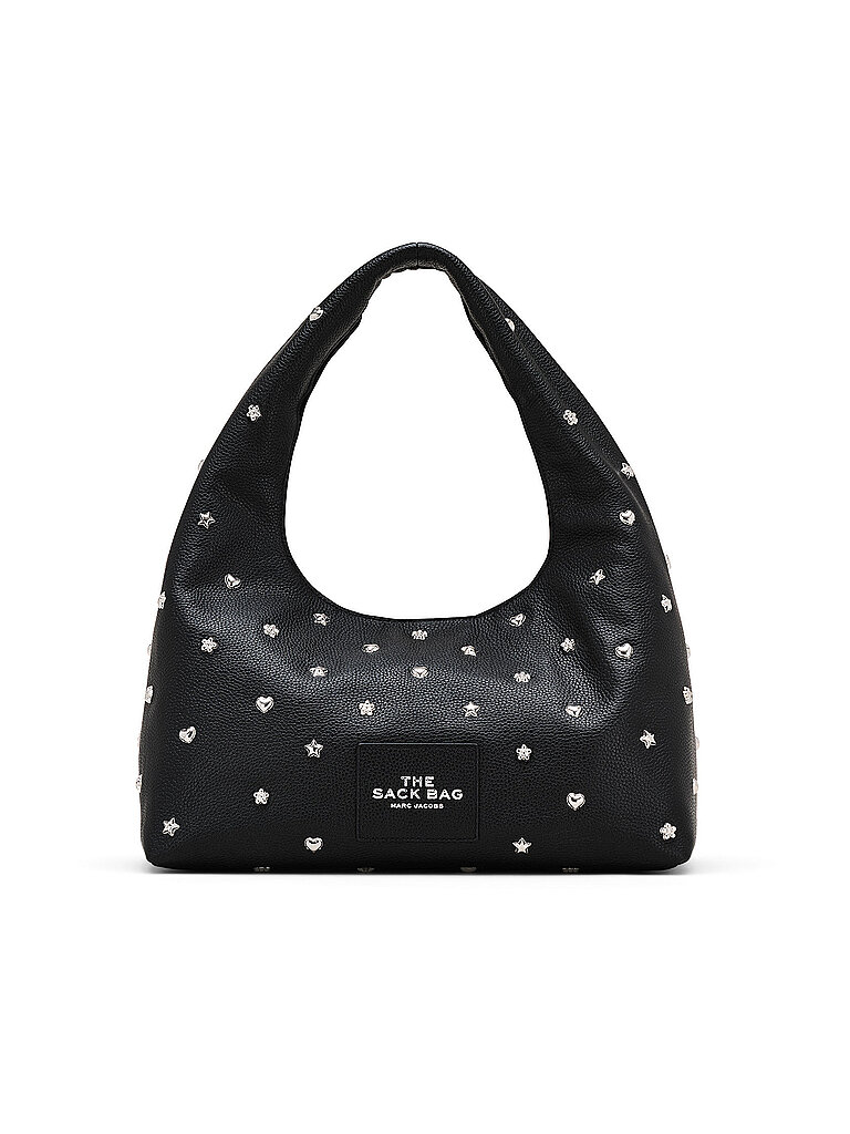 MARC JACOBS Ledertasche - Hobo Bag THE ICON SACK schwarz