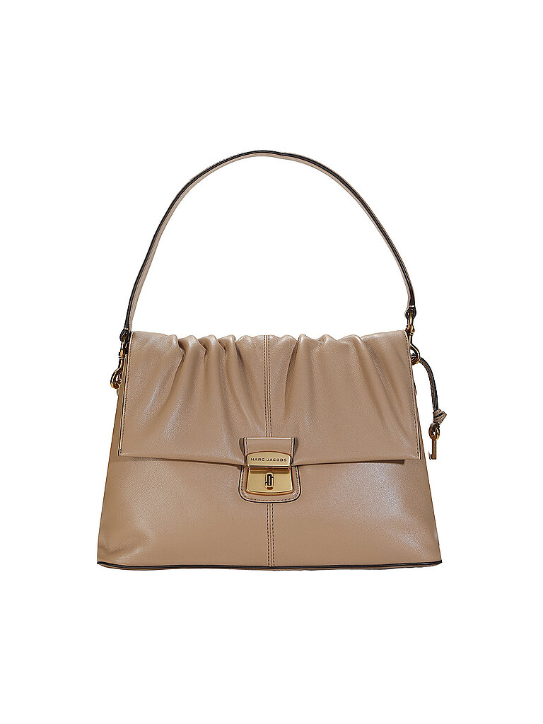 JACOBS Ledertasche - Schultertasche THE MESSENGER beige damen