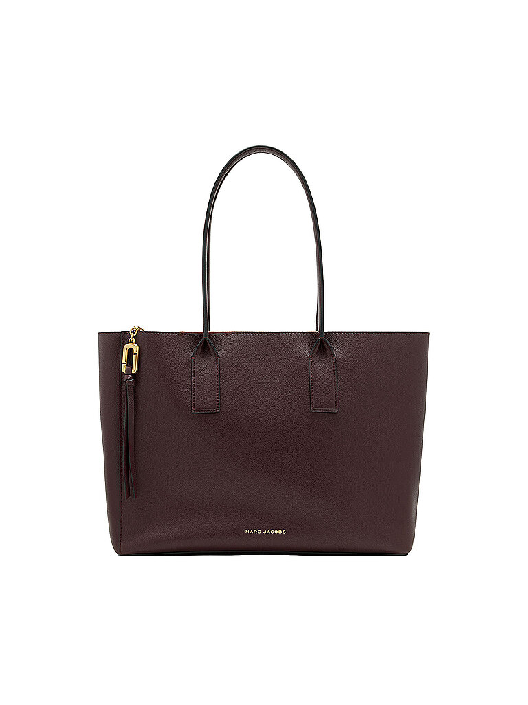 MARC JACOBS Ledertasche - Tote Bag THE WORK TOTE Medium dunkelrot