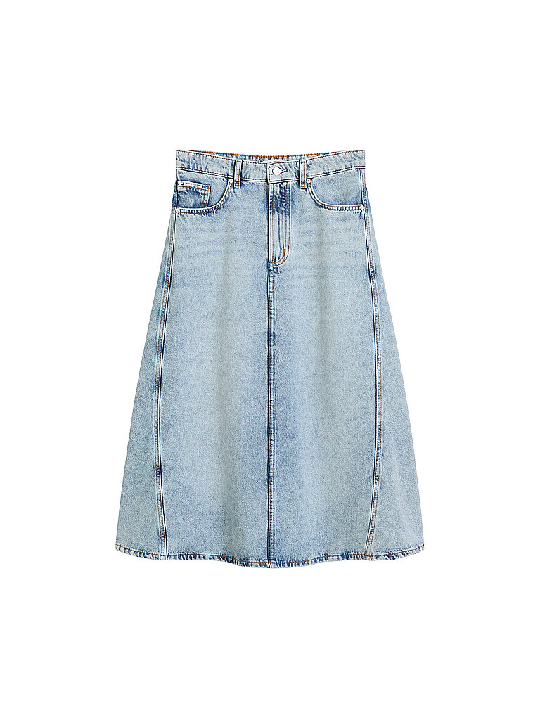 MARC O'POLO DENIM Midirock  hellblau | XS