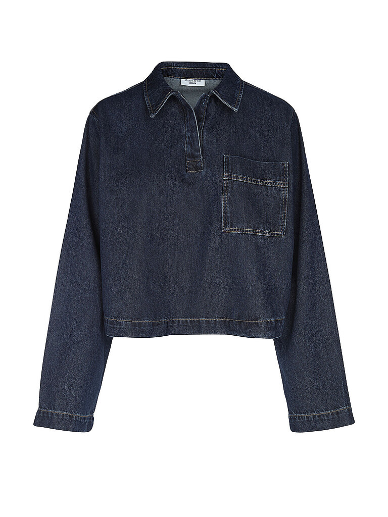 MARC O'POLO DENIM Jeansbluse  dunkelblau | S