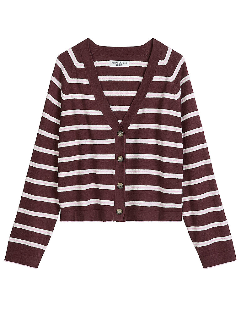 Marc O' Polo Cardigan dunkelrot S damen