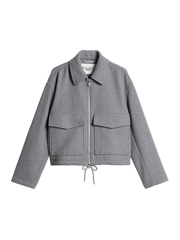 MARC O'POLO DENIM Wolljacke grau | L