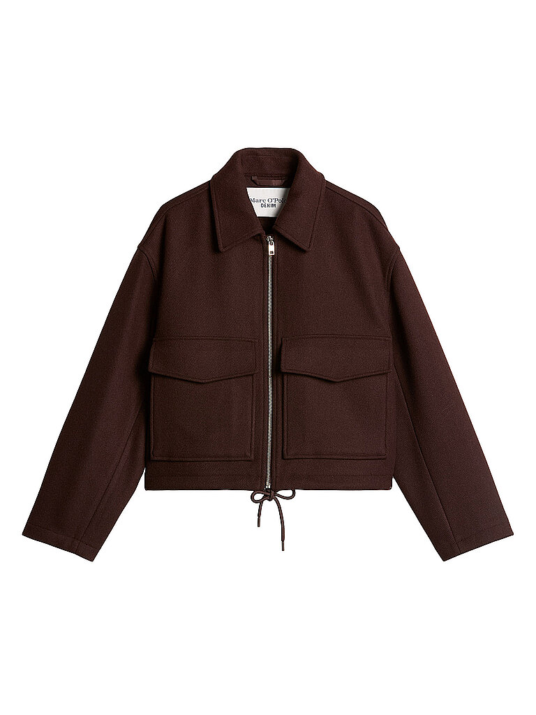 MARC O'POLO DENIM Wolljacke braun | XS