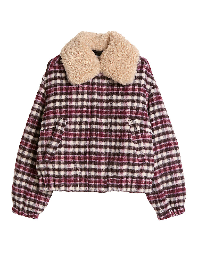 MARC O'POLO DENIM Wolljacke dunkelrot | XS