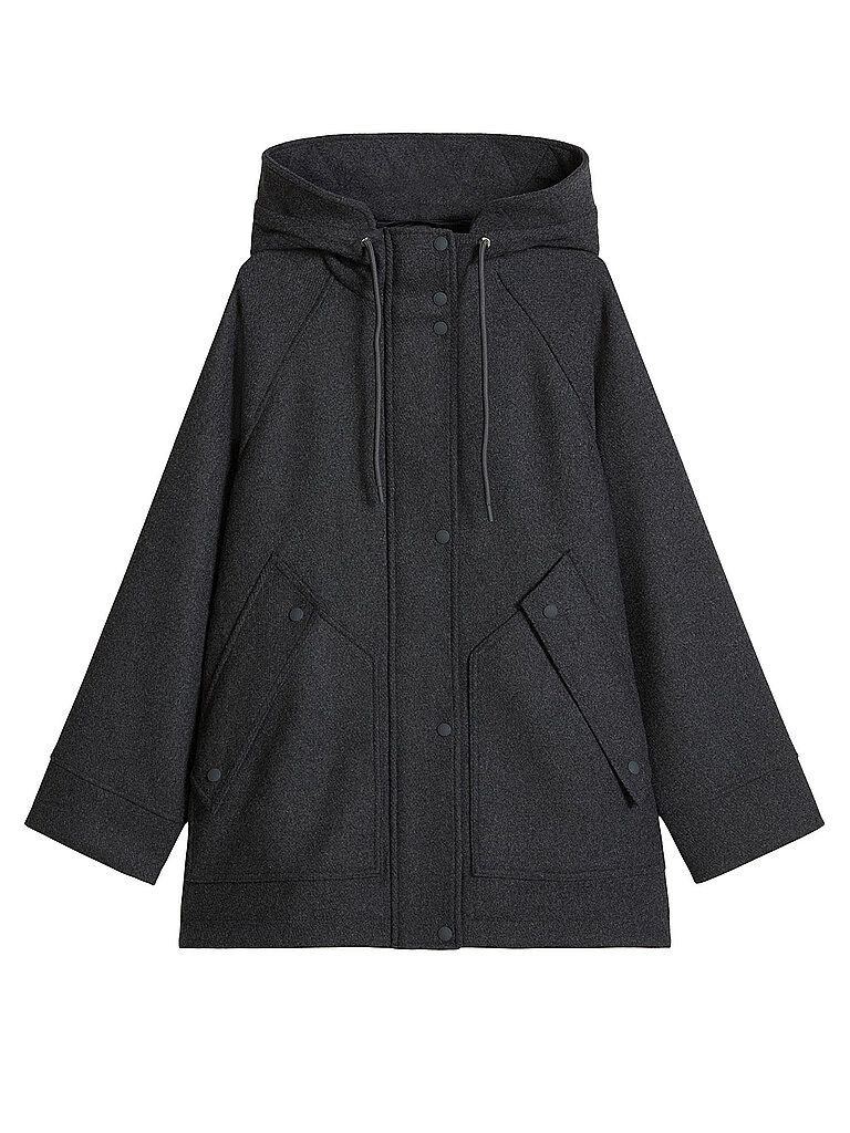 MARC O'POLO DENIM Wollmantel grau | M