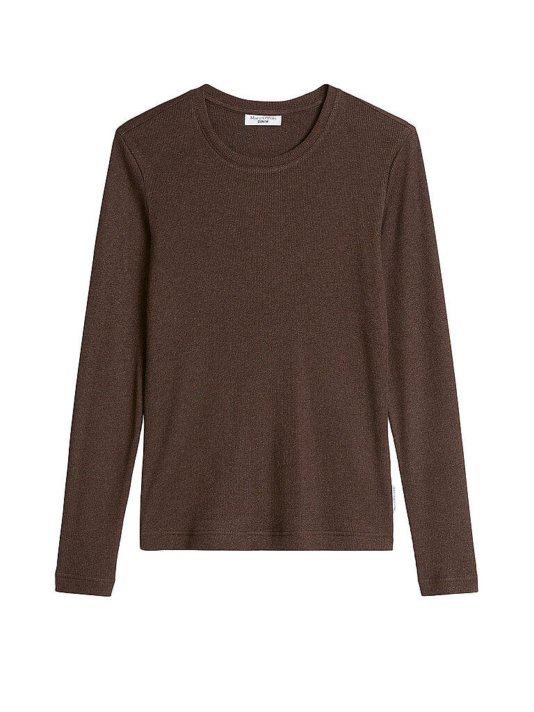 MARC O'POLO DENIM Langarmshirt  braun | S